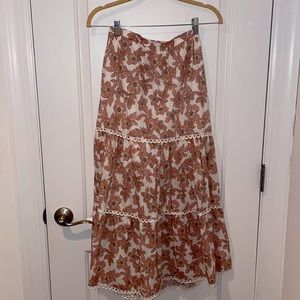 SIZE 8 Floral Maxi Skirt